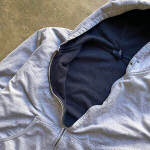 Y2K 2000s Champs Waffle Knit Lined Heavyweight Zipup Hoodie